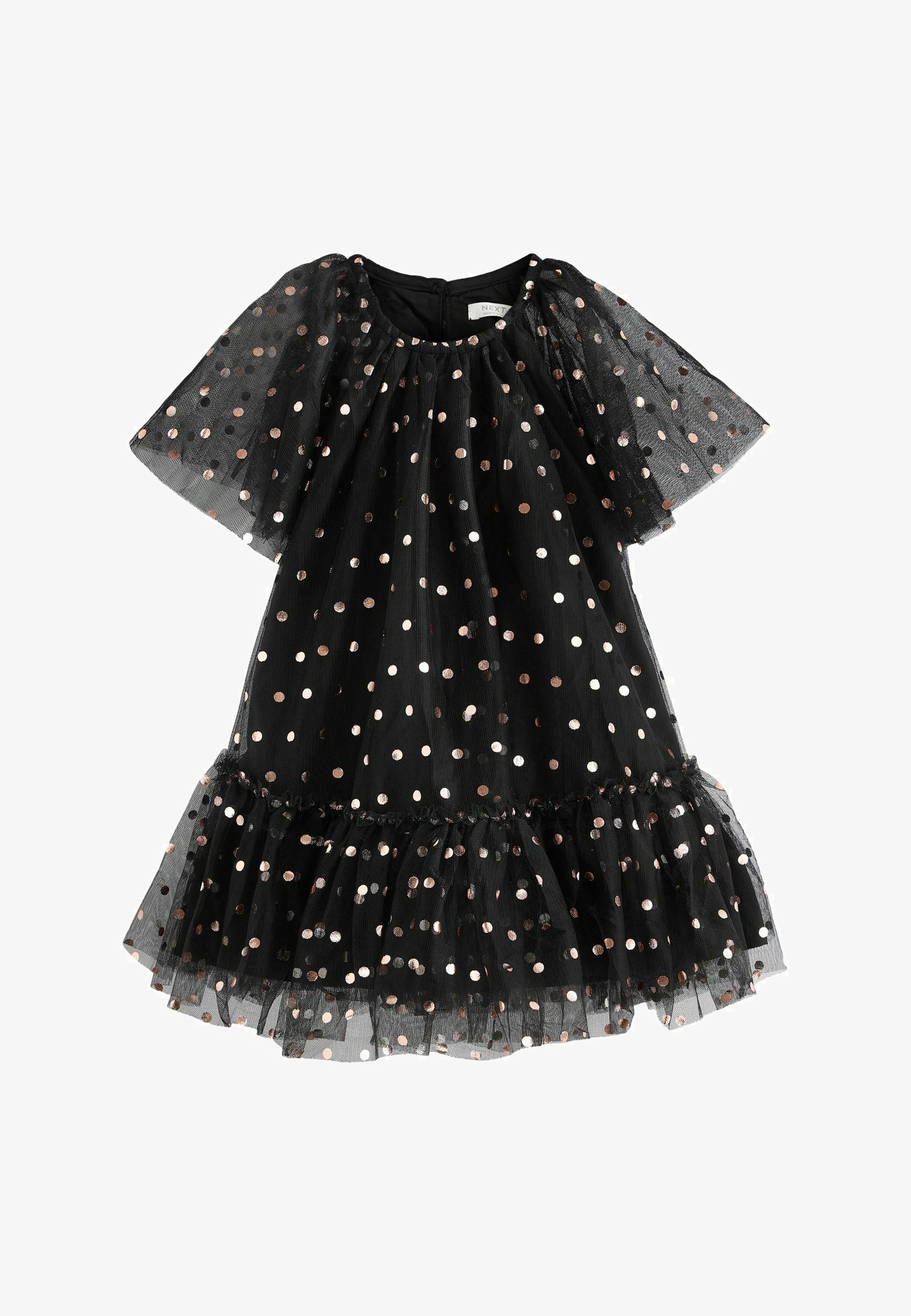 Next REGULAR FIT - Cocktail dress / Party dress - black foil spot/black - Zalando Next REGULAR FIT - Cocktail dress / Party dress - black foil spot/black - Zalando