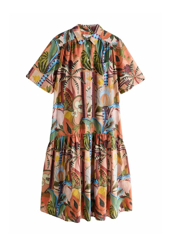 TALL FIT - SHORT SLEEVE DROP WAIST   - Blusenkleid - papaya fruit print