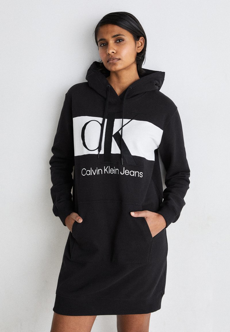 calvin klein ladies' hoodie dress Jeans BLOCKING - Day dress PFFAM24
