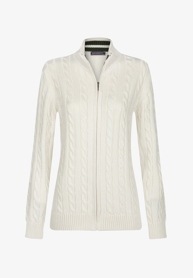 Felix Hardy CABLE - Strickjacke - off white