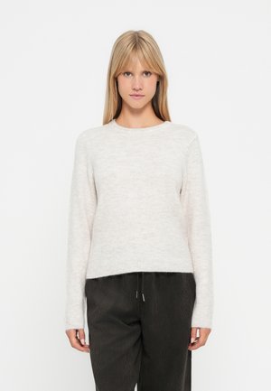 JDYMARINA O NECK PULLOVER  - Pullover - beige melange