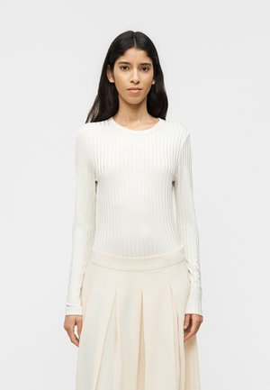 CHAI CLASSIC GABARDINE - Skladaná sukňa - ivory shade