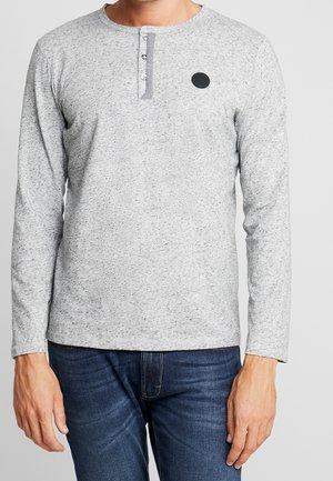 Langarmshirt - mottled light grey