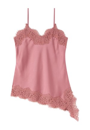 Oltre, TOP LINGERIE ASIMMETRICO - Top - rosa