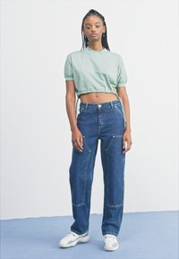 Carhartt WIP NASHUA DOUBLE KNEE PANT - Traperice opuštenog kroja - blue