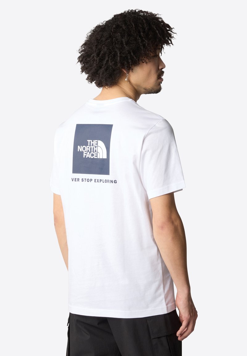 The North Face M SS BOX NSE TEE - Print T-shirt - tnf white summit navy