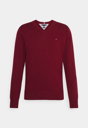 Tommy Hilfiger Strickpullover - dark red
