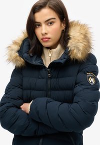 Superdry & Co FUJI LONGLINE - Vinterfrakke - eclipse navy