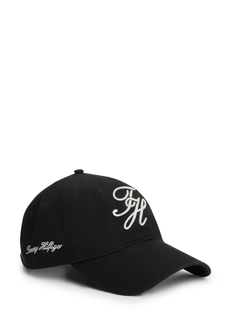 Tommy Hilfiger TH SCRIPT SOFT 6 PANEL CAP UNISEX - Cap - black - Zalando