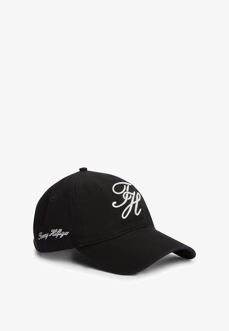 Tommy Hilfiger TH SCRIPT SOFT 6 PANEL CAP UNISEX - Cap - black - Zalando