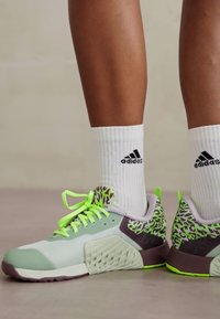 adidas Performance DROPSET 3 GFX  - Sportovní boty - linen green/silver metallic/lucid lemon