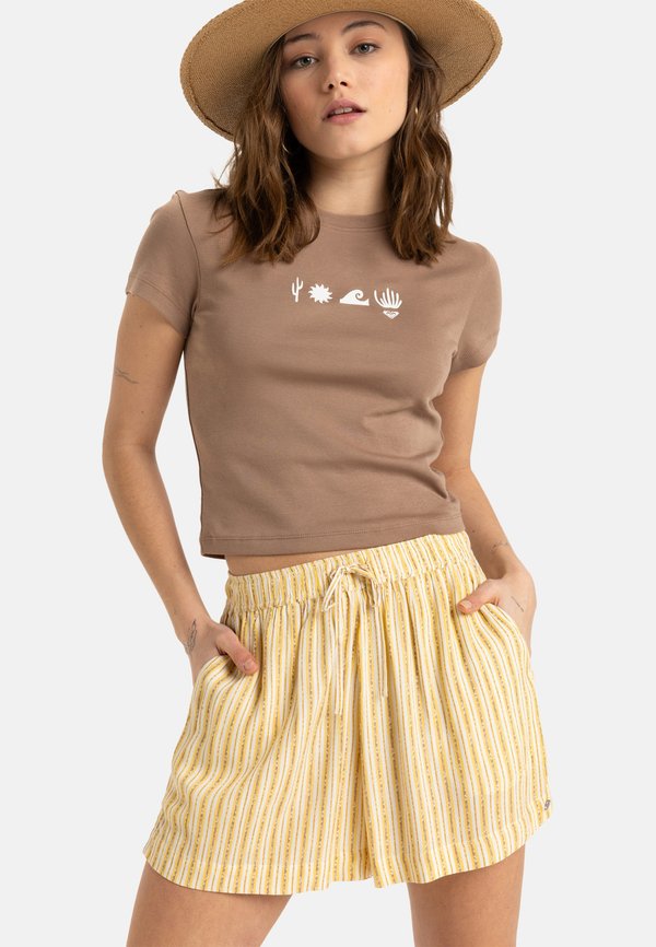 LEKEITIO BREAK HIGH PRINTED - Shorts - beige