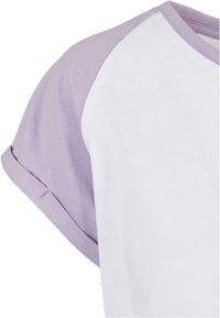 Urban Classics CONTRAST RAGLAN - Trükipildiga T-särk - white lilac