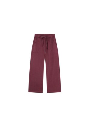 SCSTRIPESLUREX  - Pantalones - burgundy