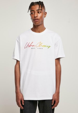 SCRIPT LOGO - Print T-shirt - white