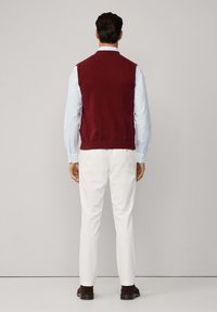 Hackett London Weste - burgundy red