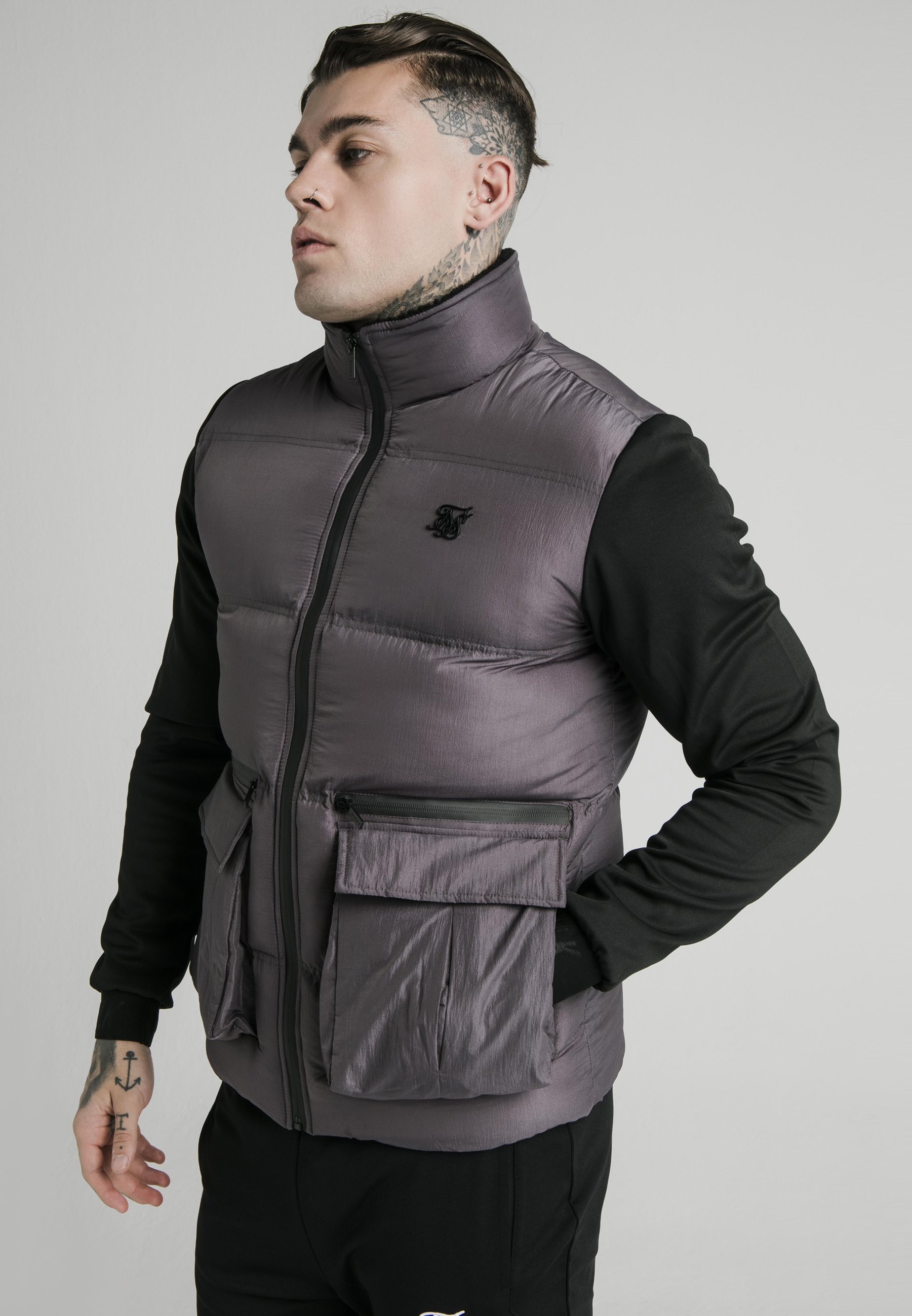 SIKSILK Chaqueta de entretiempo - dark grey/gris oscuro - Zalando.es