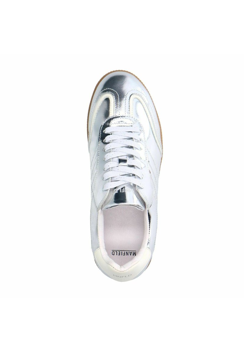 Manfield Sneakers laag silber/zilverkleurig