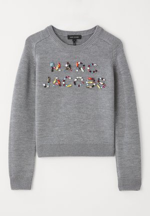 MARC JACOBS GEM LOGO CREWNECK - Striktrøje - steel grey