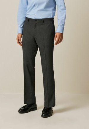 REGULAR FIT TEXTURED SMART - Pantaloni - charcoal grey