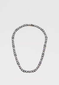 MIXED BEZELS NECKLACE UNISEX - Necklace - black/white