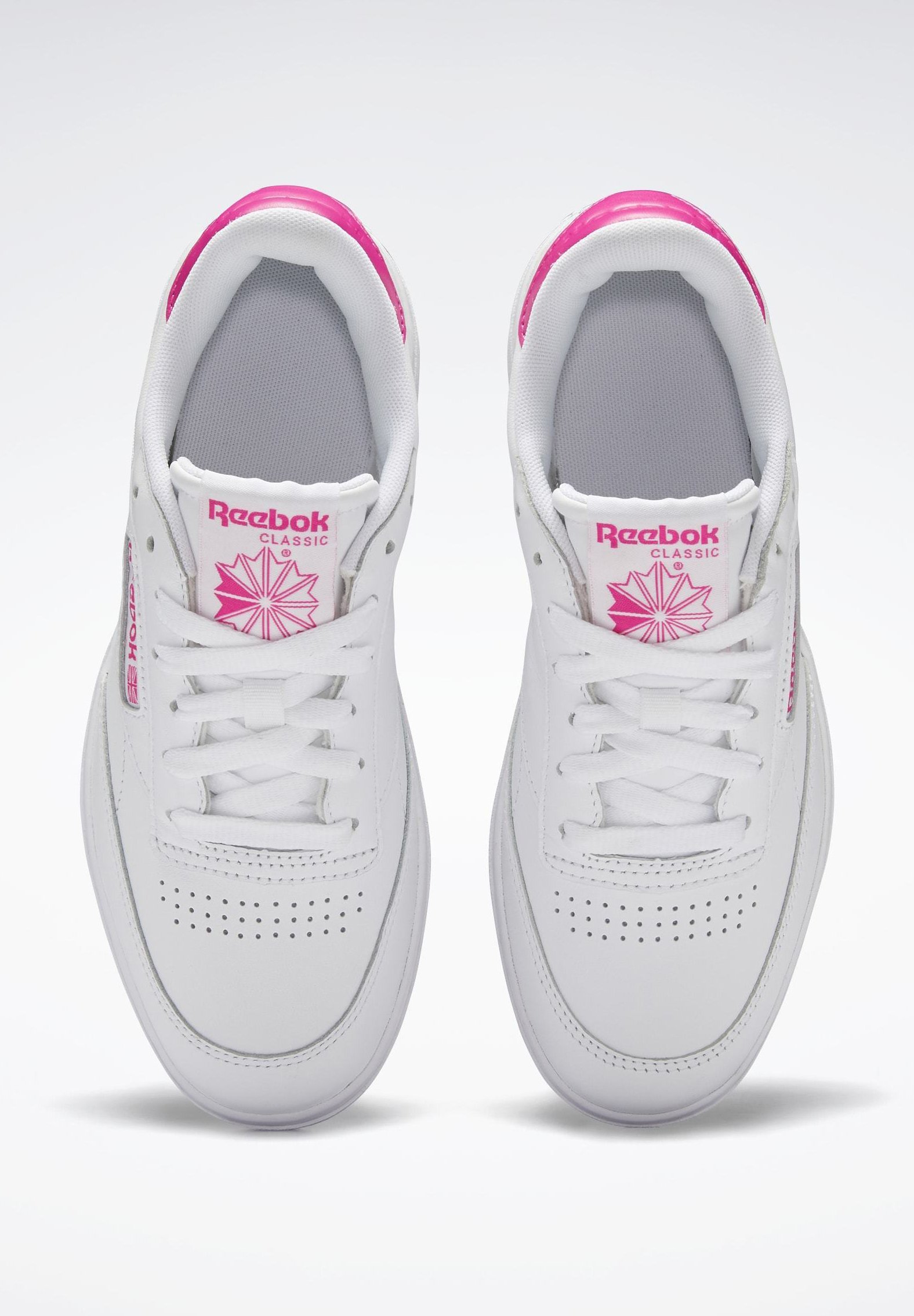 Reebok Classic CLUB C DOUBLE Joggesko whitewhitepropnk Reebok Classic CLUB C DOUBLE Joggesko whitewhitepropnk