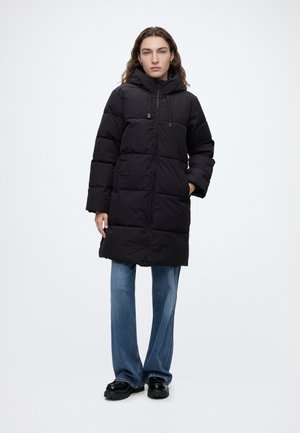 JDY, JDYBLAIR LONG HOOD PUFFER - Winterjas - black detail:contrast black