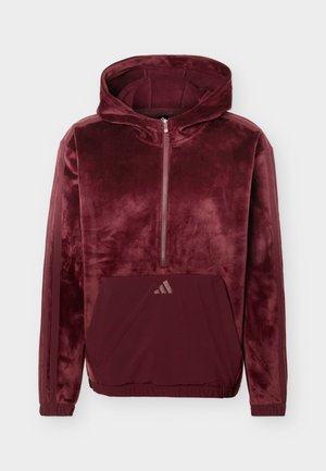 adidas Golf, BEYOND COZY HALF ZIP HOODIE - Sweat à capuche - maroon