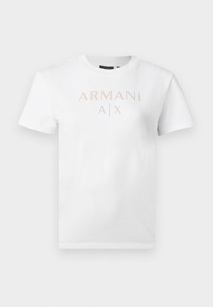 Armani Exchange, Μπλουζάκι με στάμπα - optic white