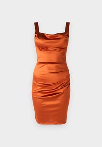 VIOLA COWL MINI - Cocktail dress / Party dress - burnt orange