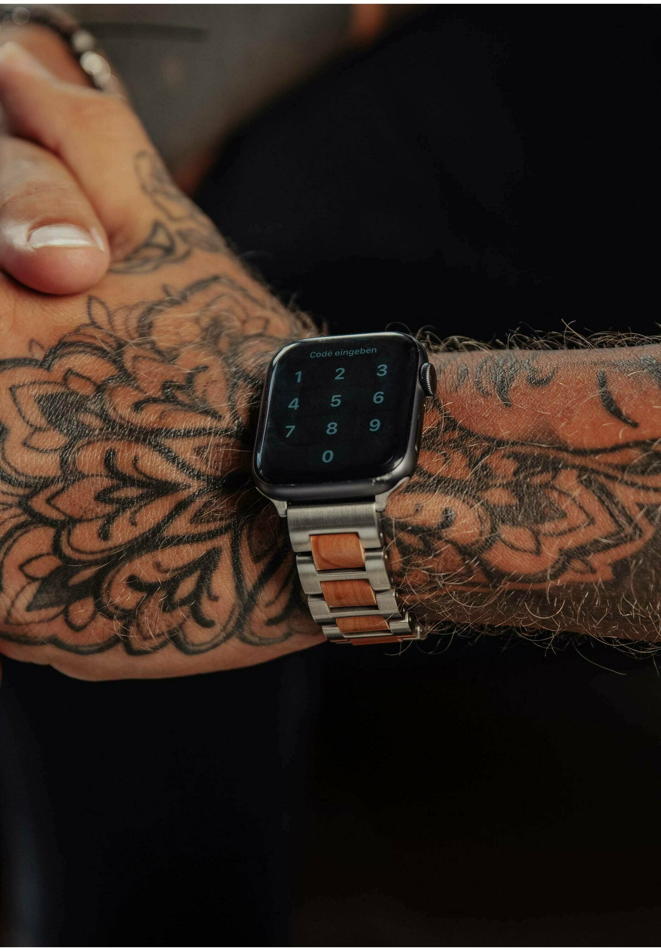 LAIMER SMARTWATCH WRISTBAND FOR APPLE-WATCH - Watch -  silber/apfel/silver-coloured - Zalando.de