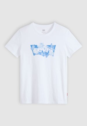 Levi's®, THE PERFECT TEE - Μπλουζάκι με στάμπα - blurry flower field bw bright white