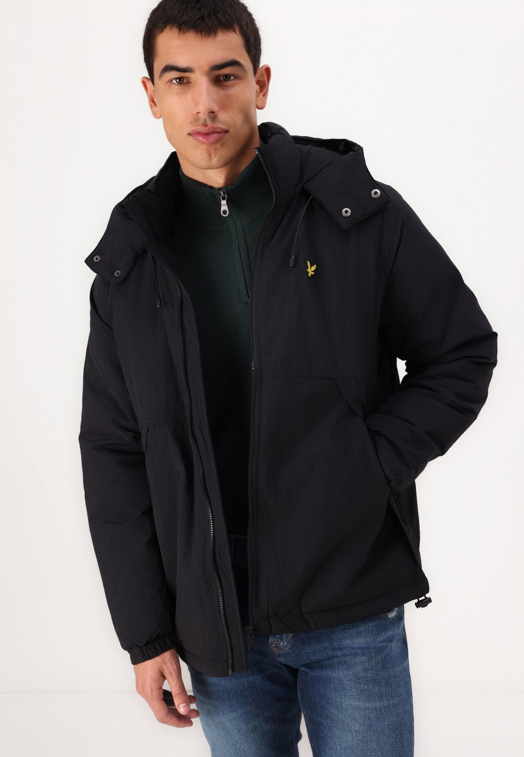 Lyle & Scott PADDED PUFFER JACKET - Giacca invernale - jet black