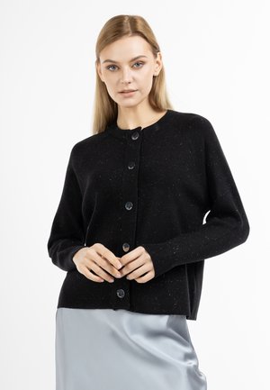 DreiMaster, CARDIGAN WITH BUTTONS - Gilet - schwarz