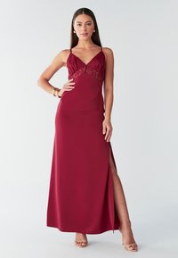 PEDRO  - Maxi-jurk - burgundy
