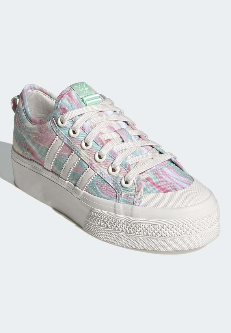 adidas gazelle silver green womens Anthony Wang Pastel Rainbow Oval Platform Sneakers  Dolls Kill