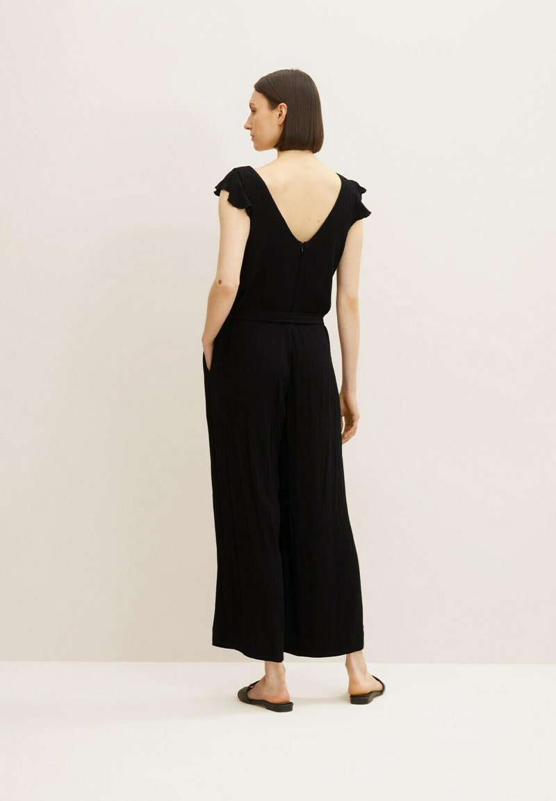 Damen Kleider | TOM TAILOR Jumpsuit deep black/schwarz - SI16641 Damen Kleider | TOM TAILOR Jumpsuit deep black/schwarz - SI16641