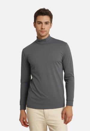 STEHKRAGEN LANGARM - Langarmshirt - dunkelgrau
