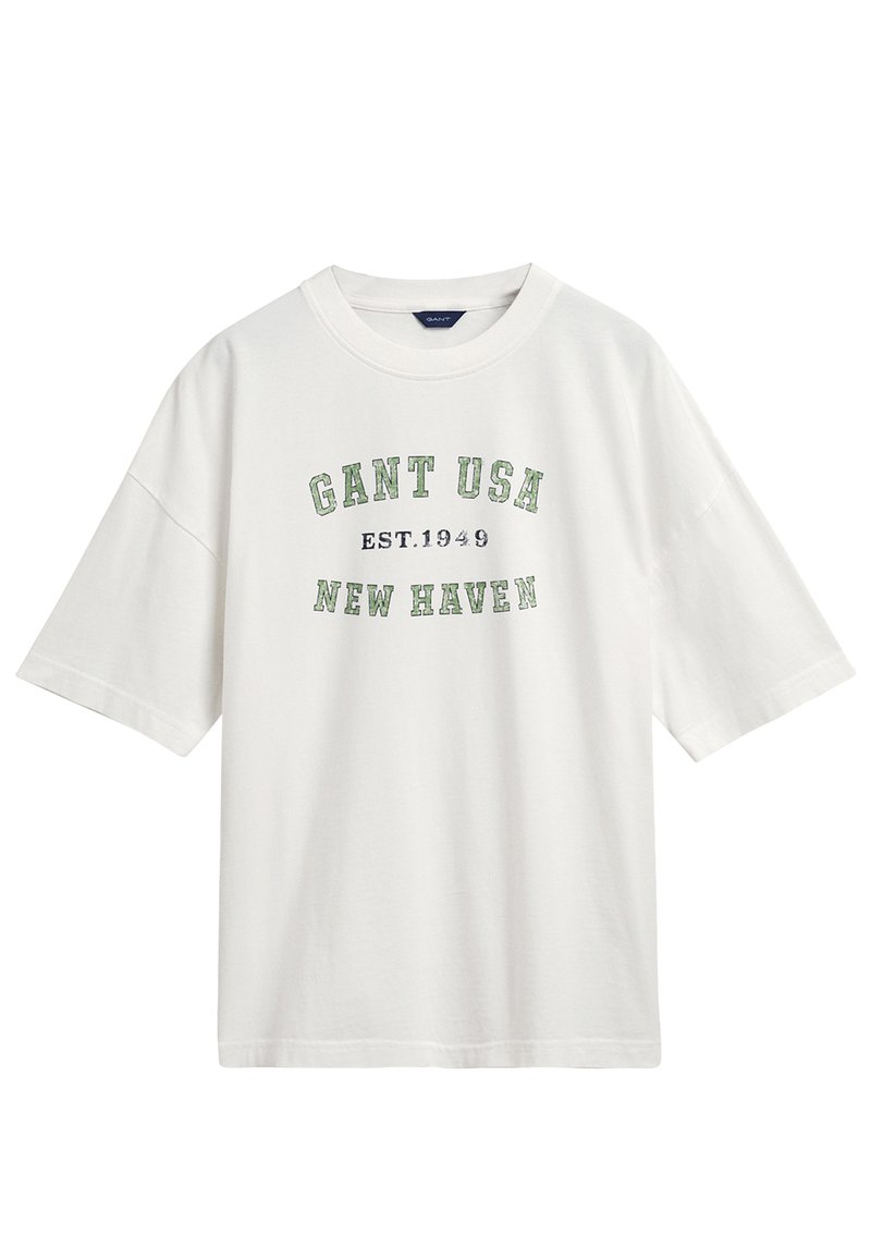 GANT USA GRAPHIC TShirt print white/weiß Zalando.de