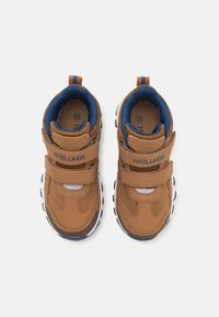 TROLLKIDS KIDS KJERAG HIKER UNISEX - Pohodniški čevlji - almond/mystic blue