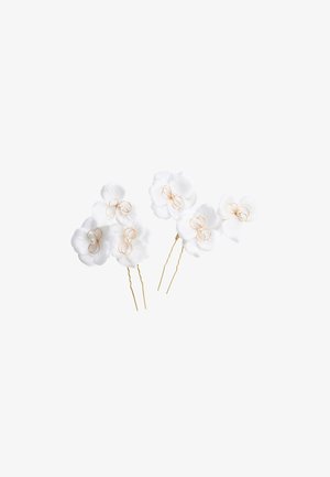 Celebride HAIRPIN WITH FABRIC FLOWER - Accessori capelli - white
