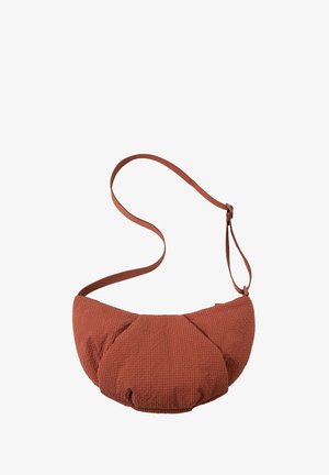 OYSHO, TEXTURED MINIMAL - Sac bandoulière - dark red