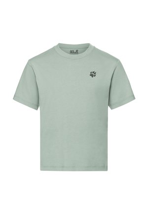 T-shirt con stampa - hike green zinnia