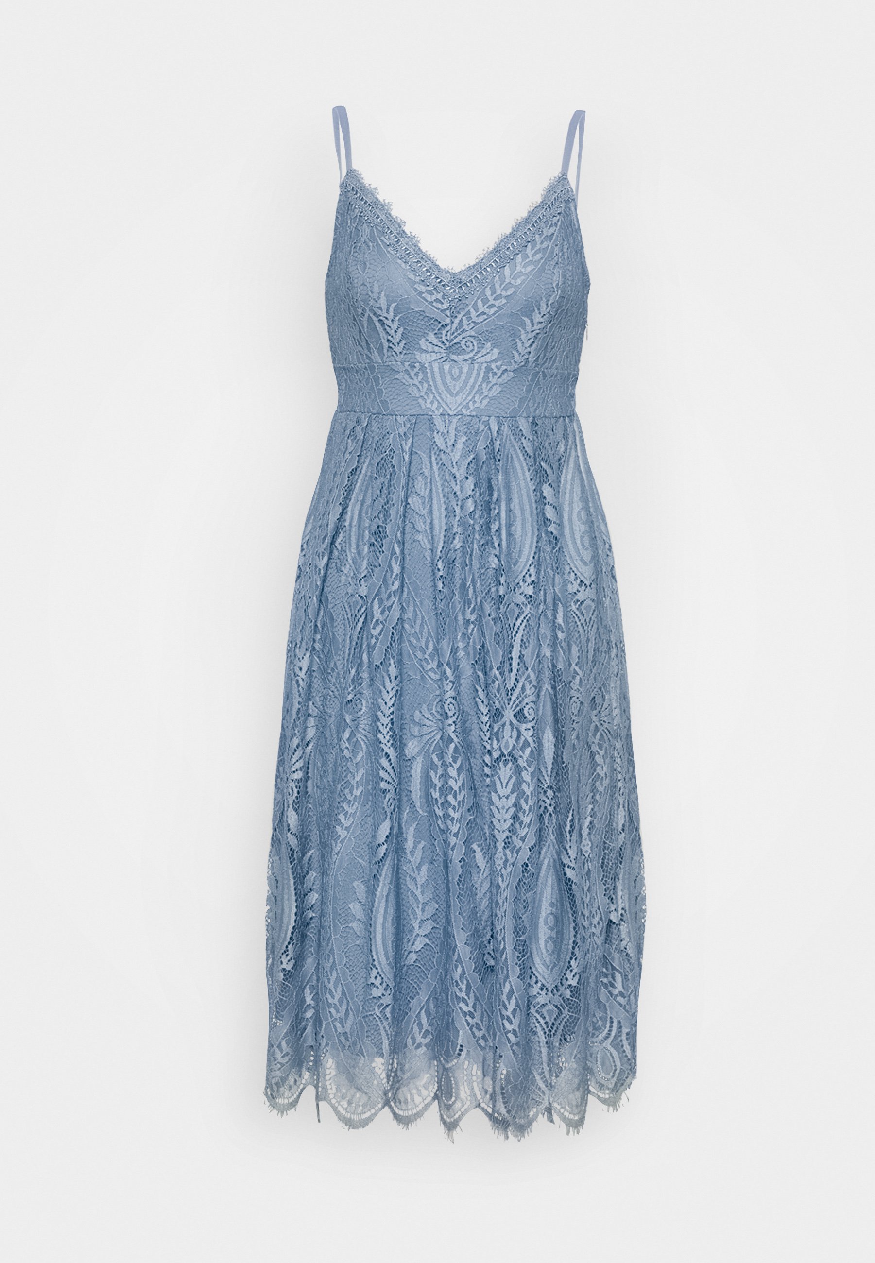 Vila Petite Vijaquelin Dress Cocktailkleid Festliches Kleid Stonewash Blau Zalando De