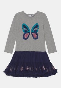 happy girls Jersey dress - grey melange