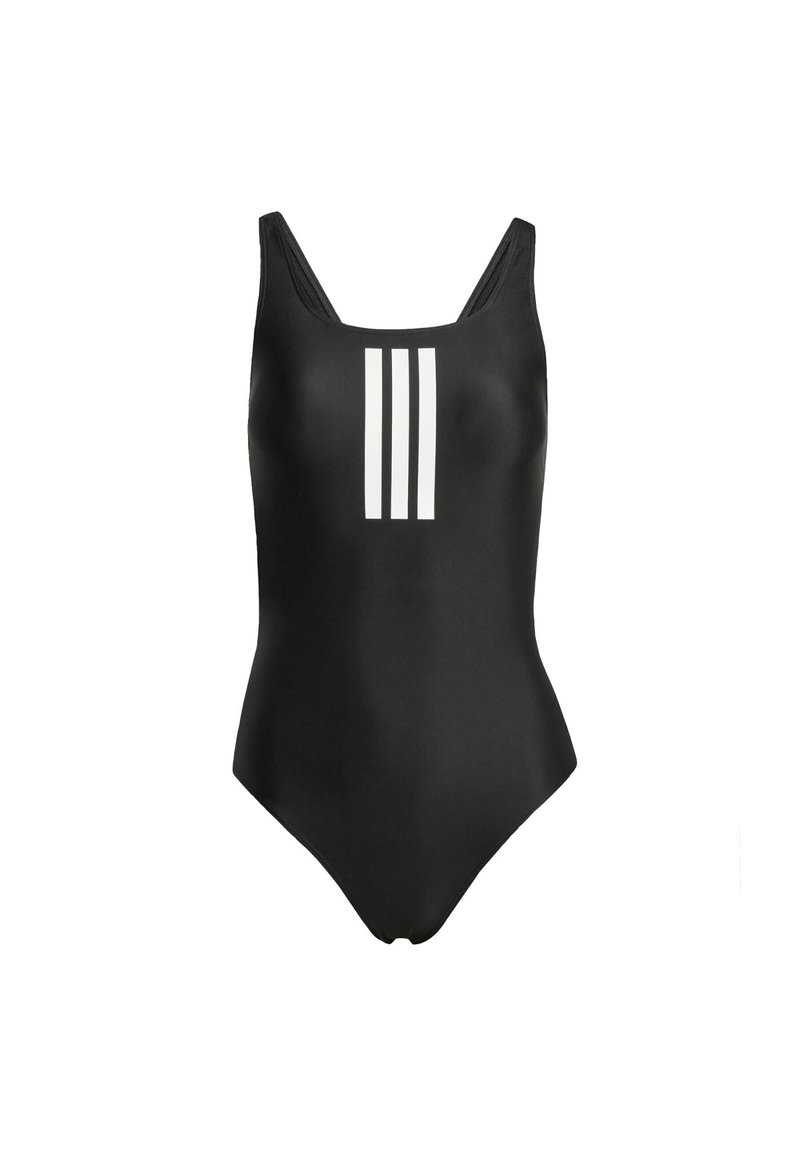adidas Performance 3-STRIPES Badeanzug black white/schwarz