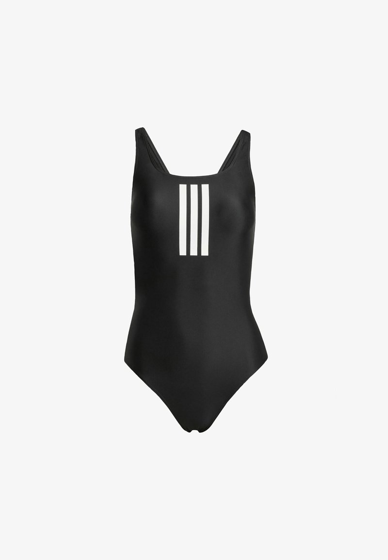 adidas Performance 3-STRIPES Badeanzug black white/schwarz