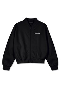 YANA OVERSIZED JACKET - Camisola com fecho - washed black/white gum