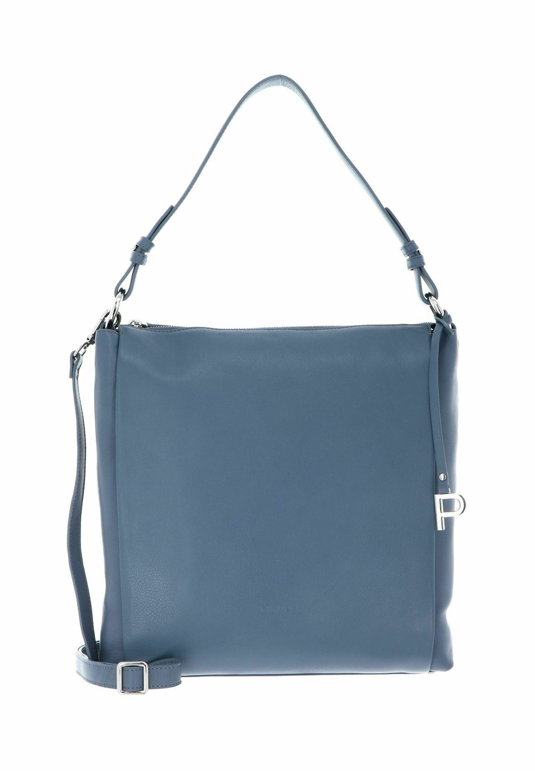 PICARD Sac à épaule bandoulière bleu foncé en cuir pour femme