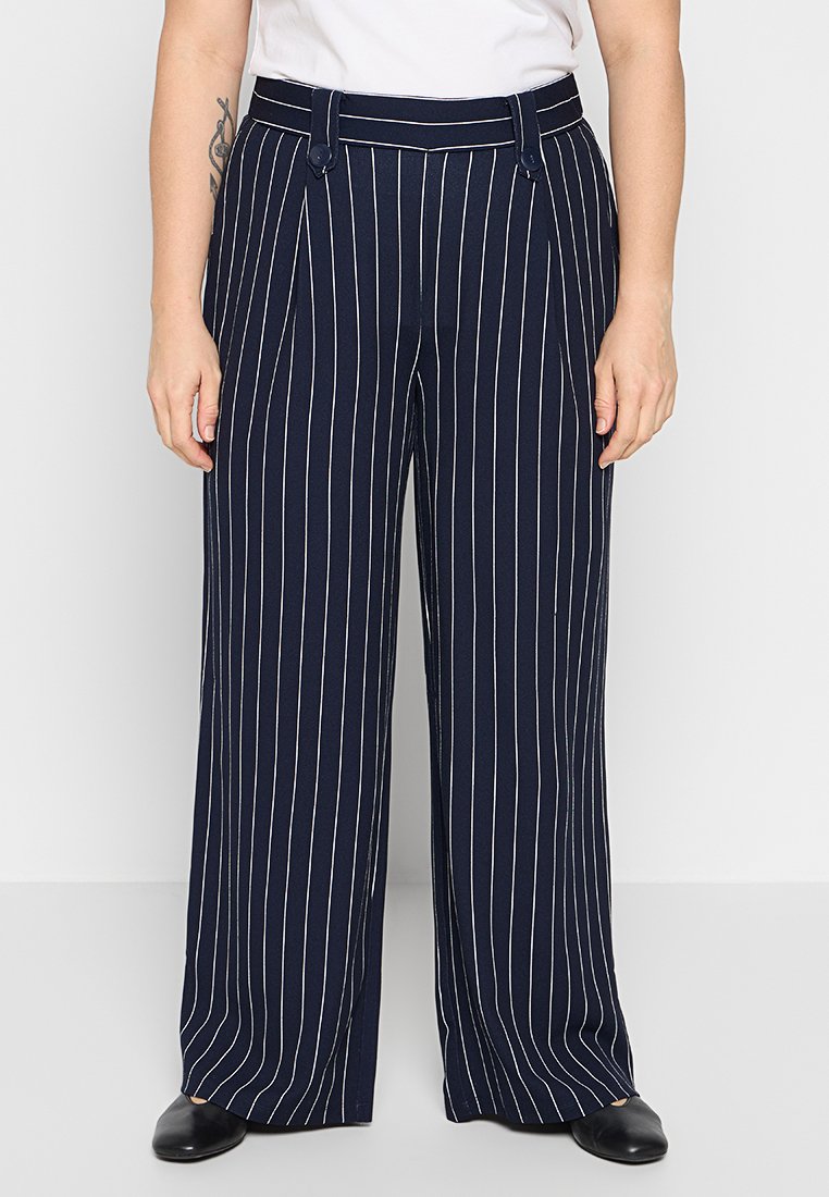 ONLY Carmakoma Broek blauw